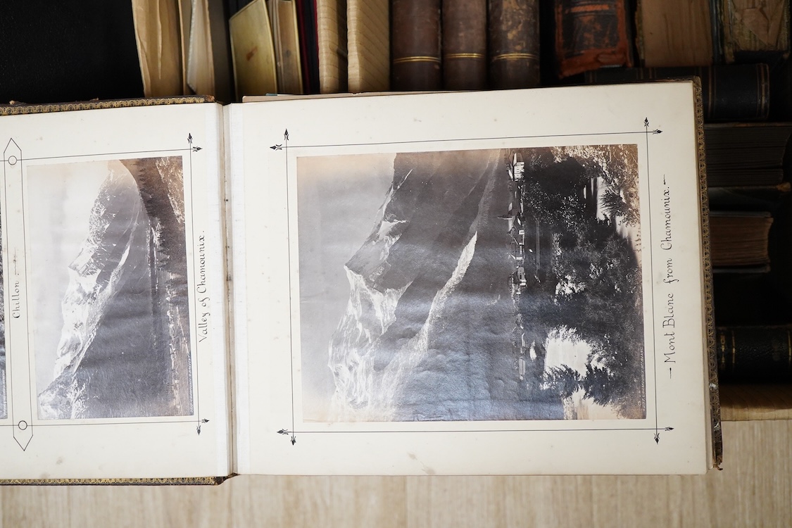 Bickersteth family related photograph albums, 19th/20th century, many relating to Robert Alexander Bickersteth (1862-1924), including a framed photo of Eton shooting eight 1881, One album includes a portrait of Edward He